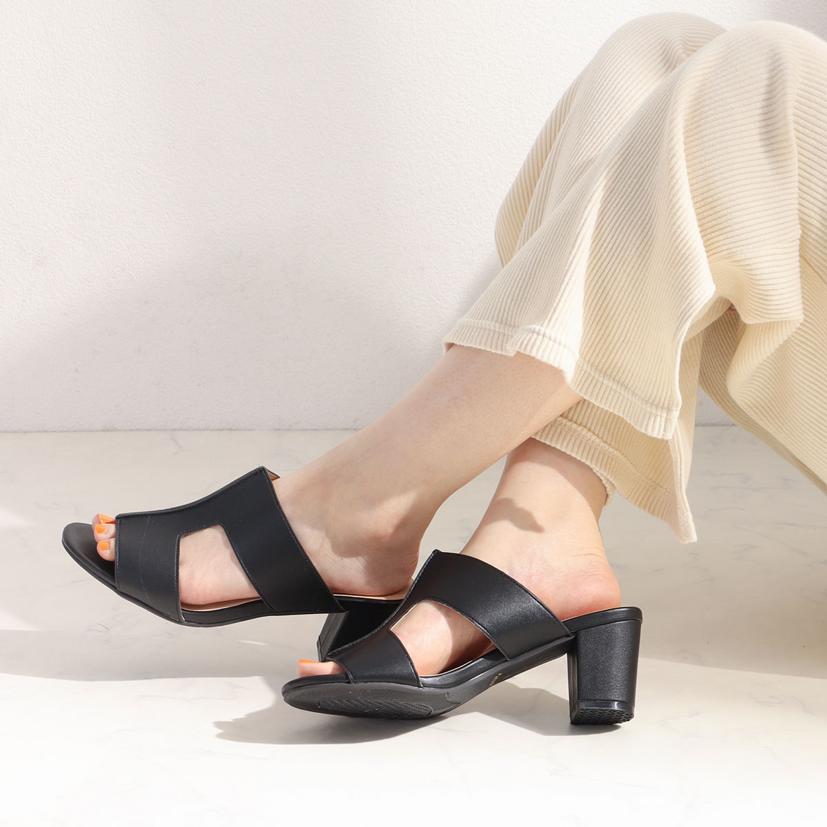 6cmヒール✨大人可愛いミュールサンダル入荷♡